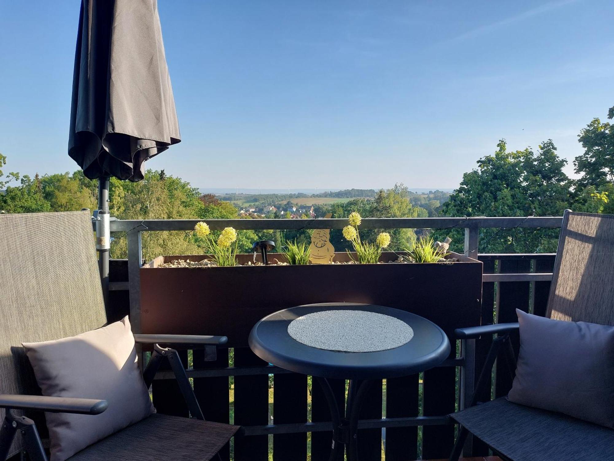 Ferienwohnung Gipfelglueck Mit Fernblick Und Strandkorb Bad Sachsa Exteriör bild